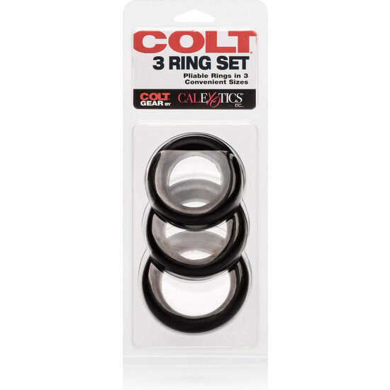 CALEXOTICS - COLT SET 3 ANILLOS PENE Y TESTÍCULOS