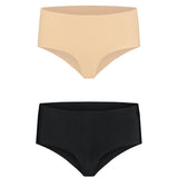 Segunda Piel Bye Bra — Pack 2 Bragas de Corte Alto Sin Costuras