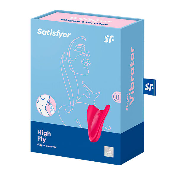 High Fly — Vibrador Dedal Doble Textura Versátil Fucsia · SATISFYER · High Fly