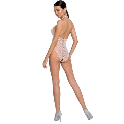 PASSION - WOMAN BS087 BODYSTOCKING BLANCO TALLA ÚNICA