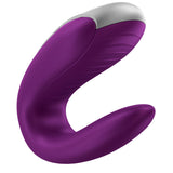 Double Fun — Vibrador Pareja Forma U App Clítoris & Punto G Lila · SATISFYER · Double Fun