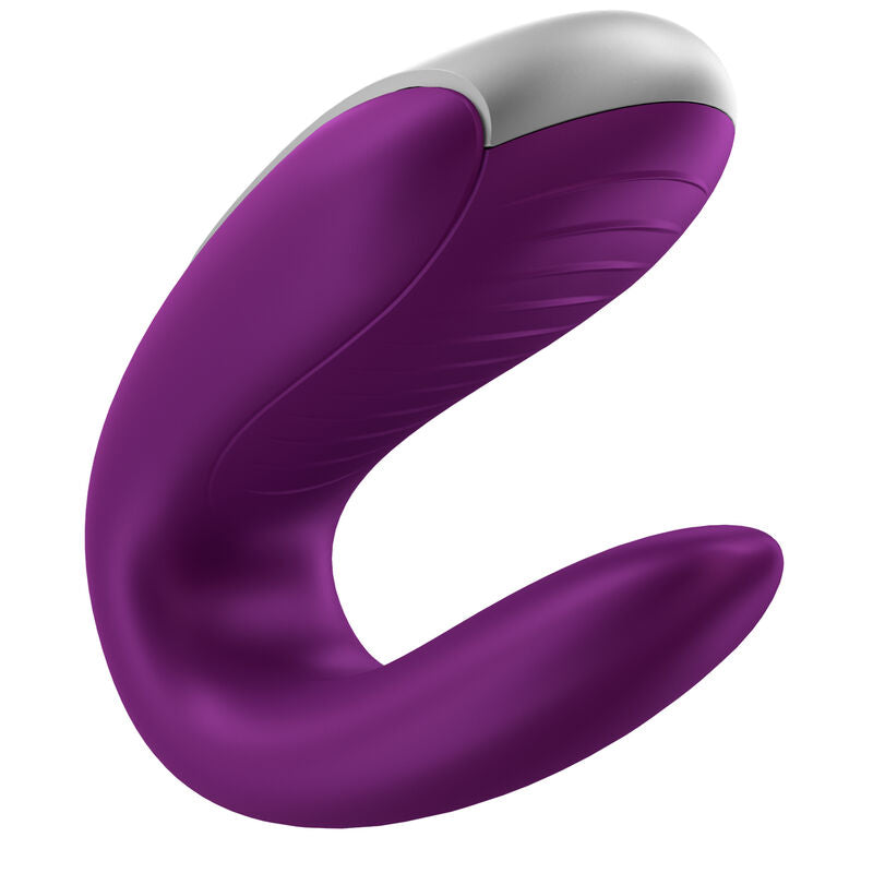 Double Fun — Vibrador Pareja Forma U App Clítoris & Punto G Lila · SATISFYER · Double Fun
