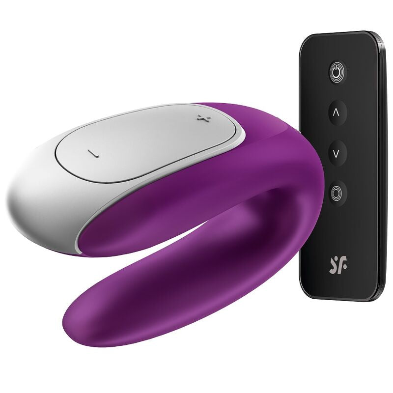 Double Fun — Vibrador Pareja Forma U App Clítoris & Punto G Lila · SATISFYER · Double Fun