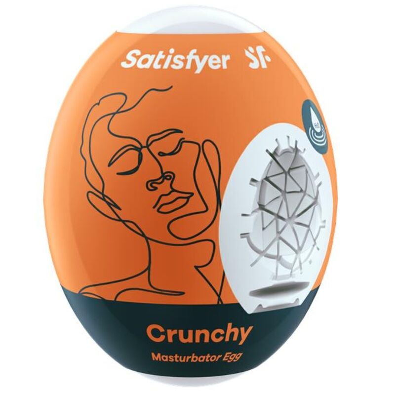 Eggcited Crunchy — Huevo Masturbador Textura Crujiente · SATISFYER · Eggcited Crunchy