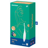 Twirling Joy — Vibrador Circular Clítoris Labios & Pezones App Blanco · SATISFYER · Twirling Joy