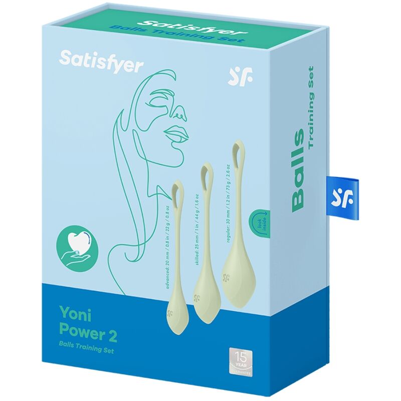 Yoni Power 2 — Kit Bolas Kegel Avanzado 3 Tallas