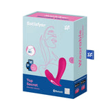 Top Secret — Vibrador Portátil Punto G Base Plana App Rosa · SATISFYER · Top Secret