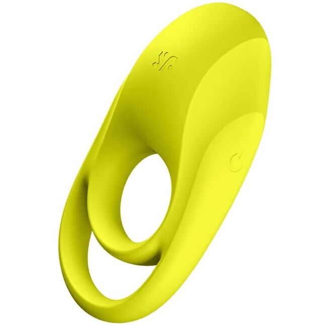 Spectacular Duo — Anillo Doble Futurista Clítoris Amarillo · SATISFYER · Spectacular Duo
