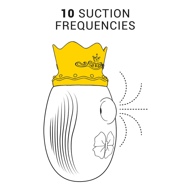 INTENSE - ESTIMULADOR CLÍTORIS 10 MODOS DE SUCCIÓN Y LICKING - ROJO