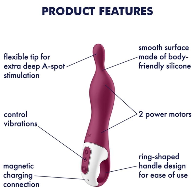 Amazing 1 — Vibrador Punto A Eje Largo Profundo
