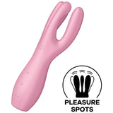 Threesome 3 — Vibrador 3 Brazos 3 Motores Clítoris & Labios Rosa · SATISFYER · Threesome 3