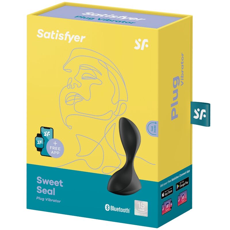 Sweet Seal — Plug Anal App Foca Unisex Negro · SATISFYER · Sweet Seal