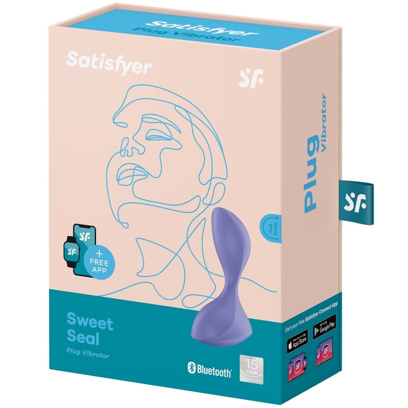 Sweet Seal — Plug Anal App Foca Unisex Violeta · SATISFYER · Sweet Seal