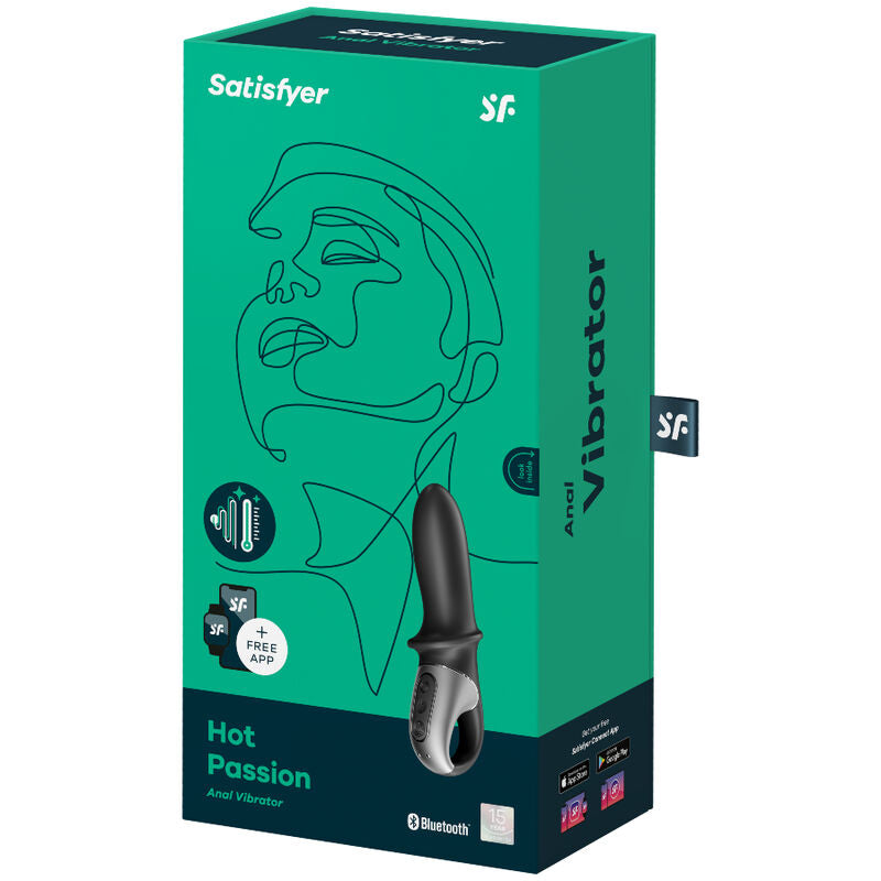 Hot Passion — Vibrador Anal App Punta Redondeada Próstata Negro · SATISFYER · Hot Passion