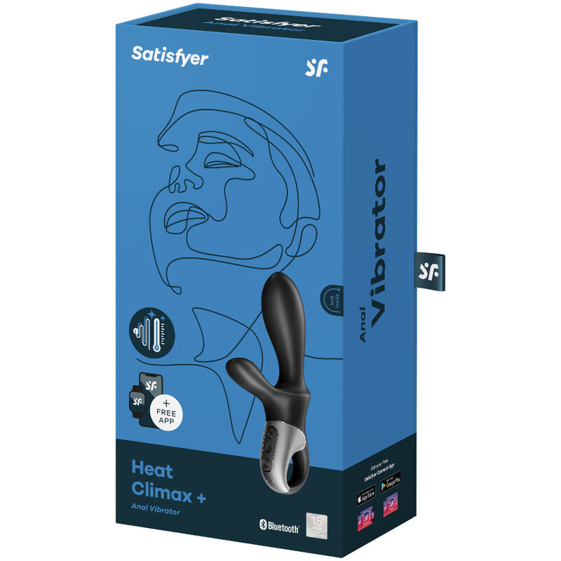 Heat Climax+ — Anal Calor + 2 Motores Estimulador Perineo Negro · SATISFYER · Heat Climax+