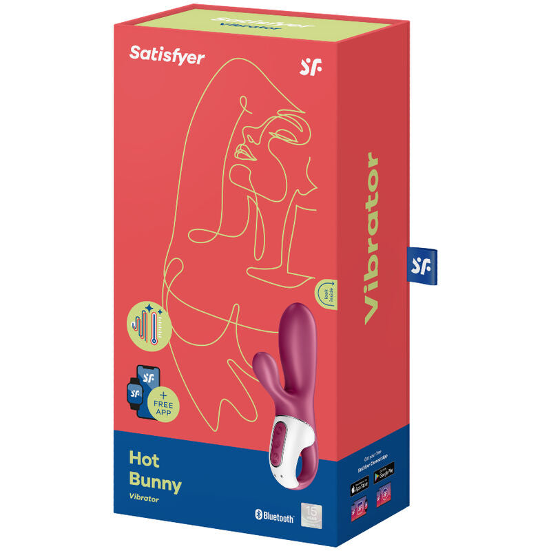 Hot Bunny — Rabbit Calor + Vibración Punto G & Clítoris App · SATISFYER · Hot Bunny