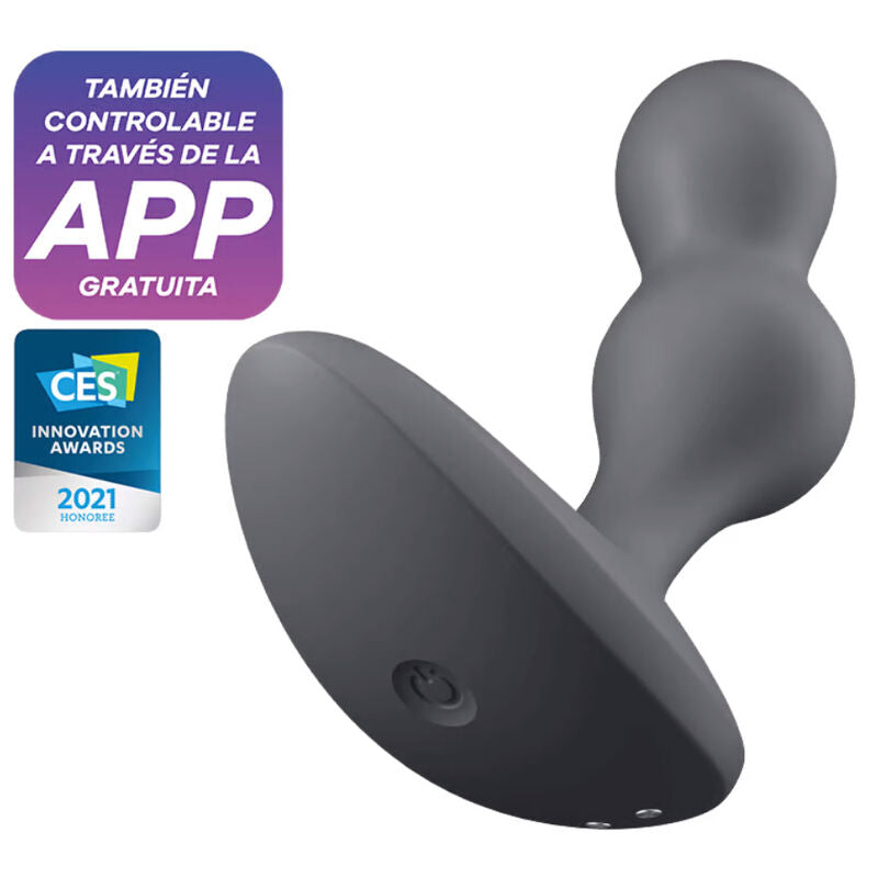 Deep Diver — Plug Anal Bolas Esféricas Vibración App Gris · SATISFYER · Deep Diver