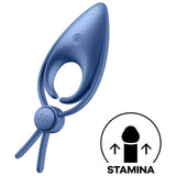 Sniper — Anillo Vibrador Pene 2 Lazos Retención Azul · SATISFYER · Sniper