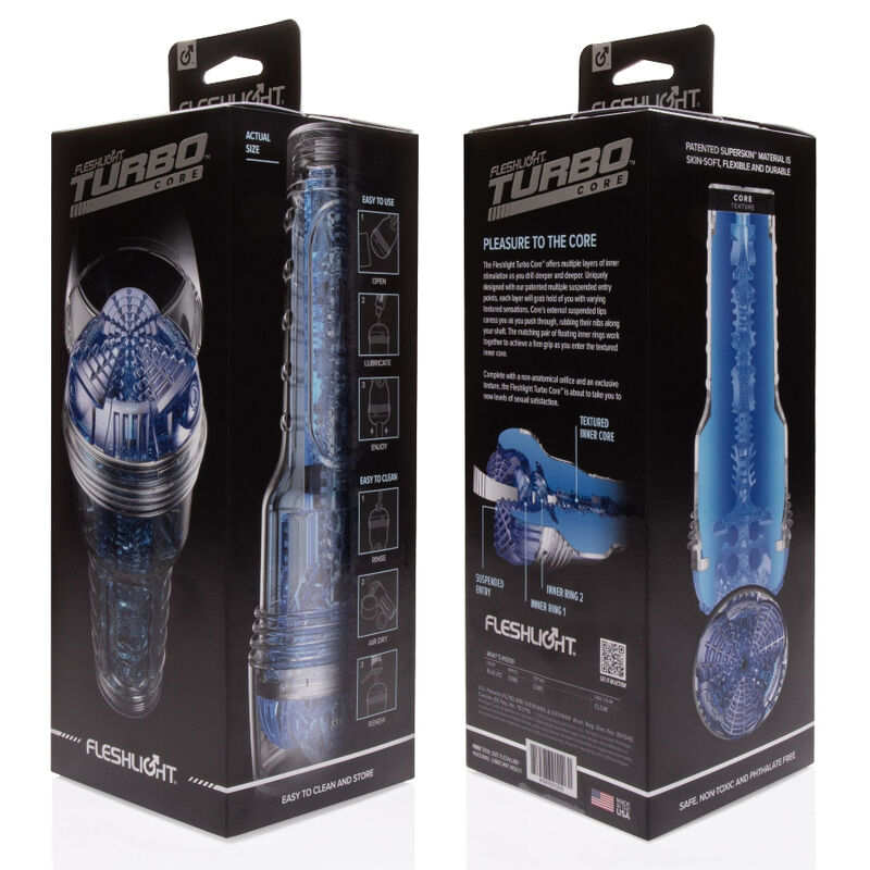 Turbo Core Blue Ice - Masturbador para el pene