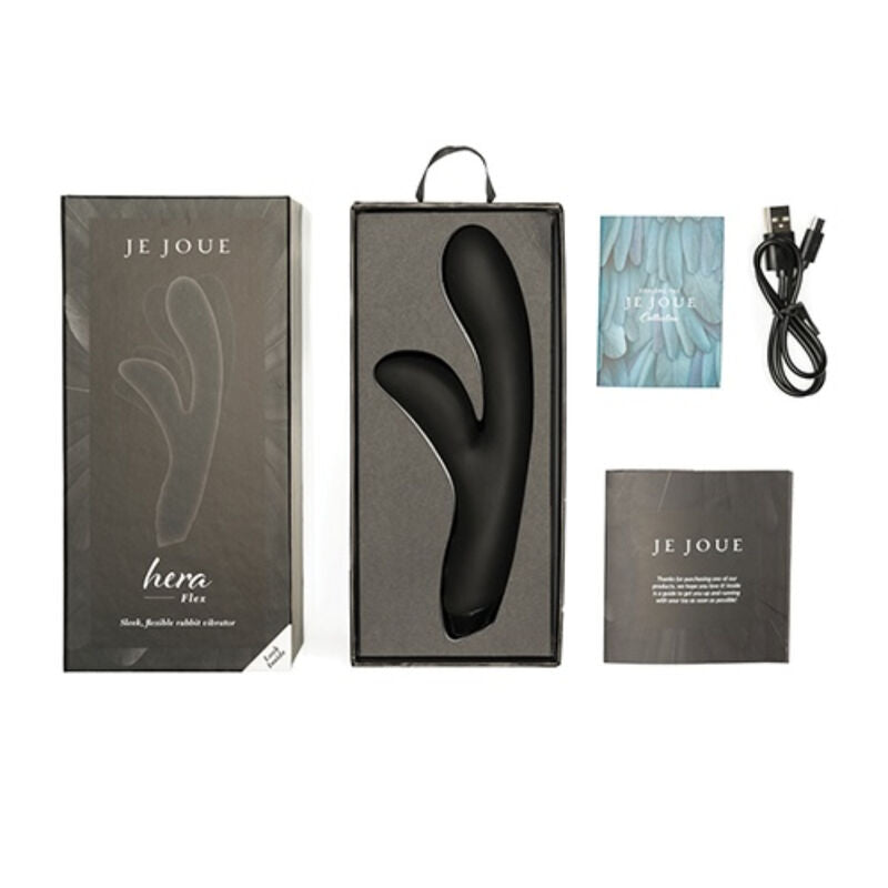 Rabbit Flex Infinito — Hera Flex Doble Motor Personalizable Negro · JE JOUE · HERA FLEX RABBIT