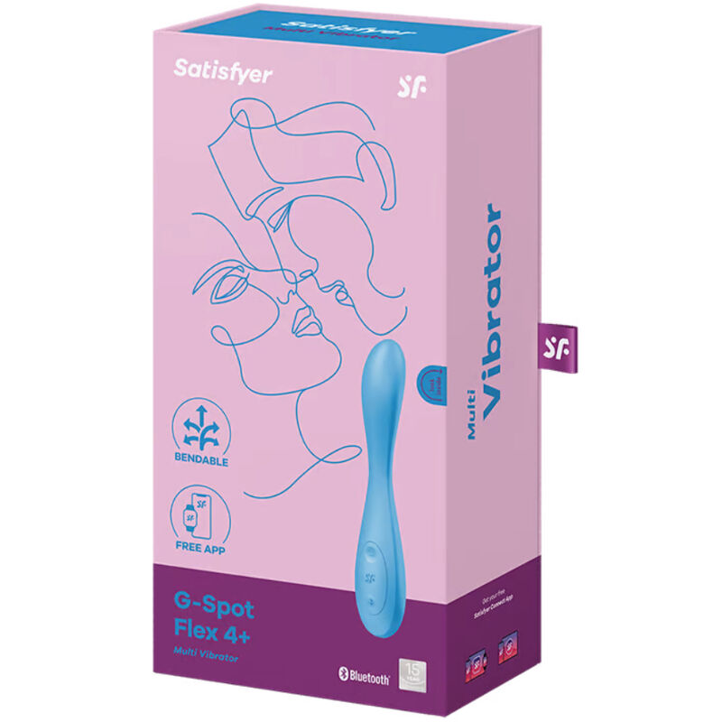 G-Spot Flex 4+ — Multivibrador Eje Flexible App Connect Azul · SATISFYER · G-Spot Flex 4+