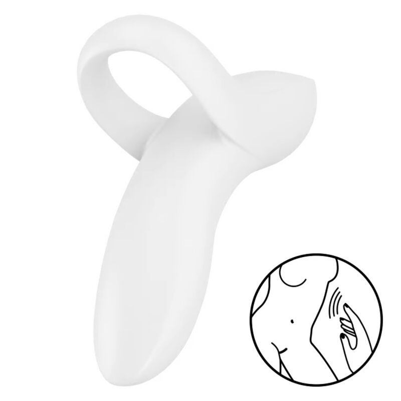 Bold Lover — Vibrador Dedal Intuitivo Versátil Blanco · SATISFYER · Bold Lover