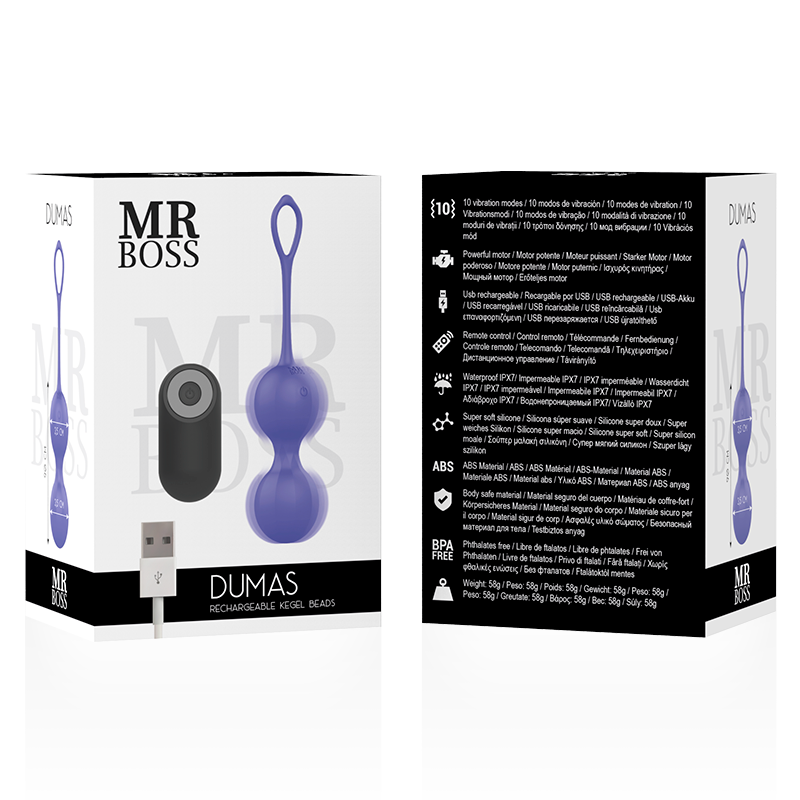 Mr. Boss Dumas · Perlas de Sensación Intensa con Control Remoto