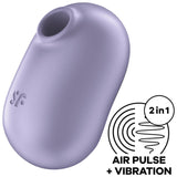 Pro To Go 2 — Air Pulse Doble Compacto Portable Violeta · SATISFYER · Pro To Go 2