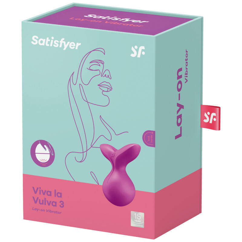 Viva La Vulva 3 — Lay-On Estimulador Divertido Clítoris Violeta · SATISFYER · Viva La Vulva 3