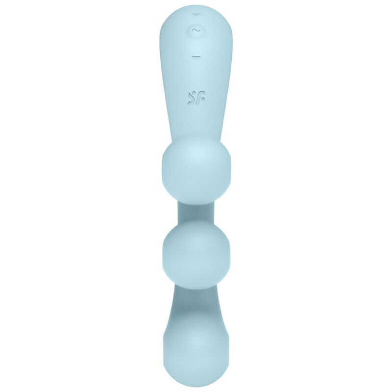 Tri Ball 2 — Multivibrador 3 Puntos Ángulo Ajustable Azul · SATISFYER · Tri Ball 2