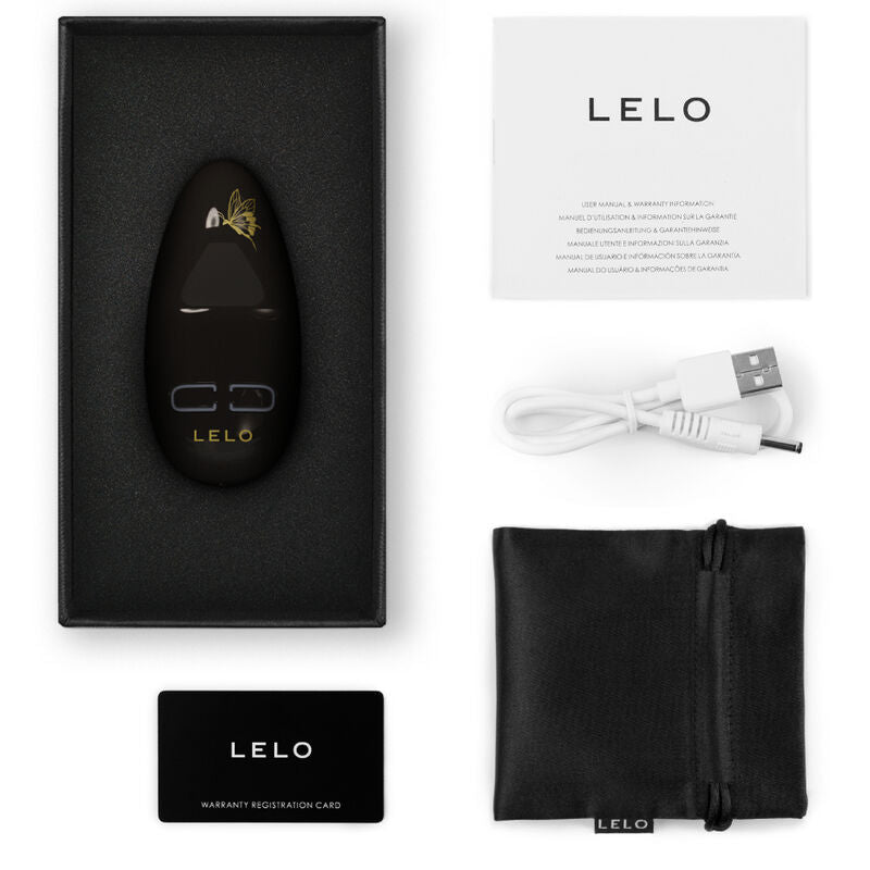 Nea 3 — Masajeador Floral Multisensorial Negro · LELO · Nea 3