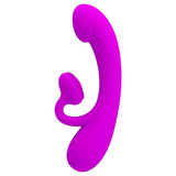 PRETTY LOVE - SINCERE VIBRADOR Y SUCCIONADOR DE CLÍTORIS SILICONA MORADO