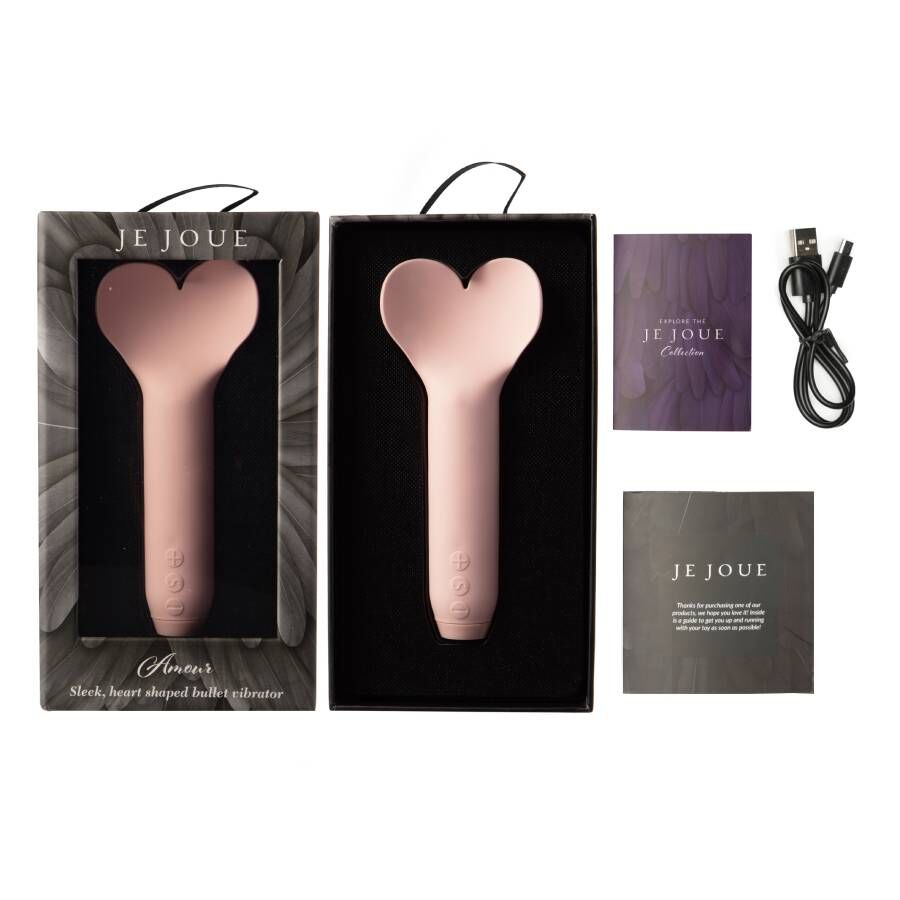 Bala Corazón Cosquillas — Amour Punta Aleteante Verde · JE JOUE · AMOUR BALA VIBRADORA