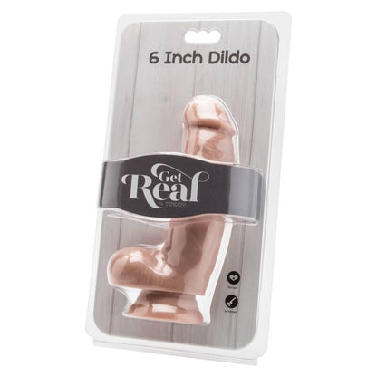 GET REAL - DILDO 12 CM CON TESTÍCULOS NATURAL