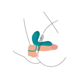 XOCOON - ANILLO VIBRADOR PARA PAREJAS VERDE