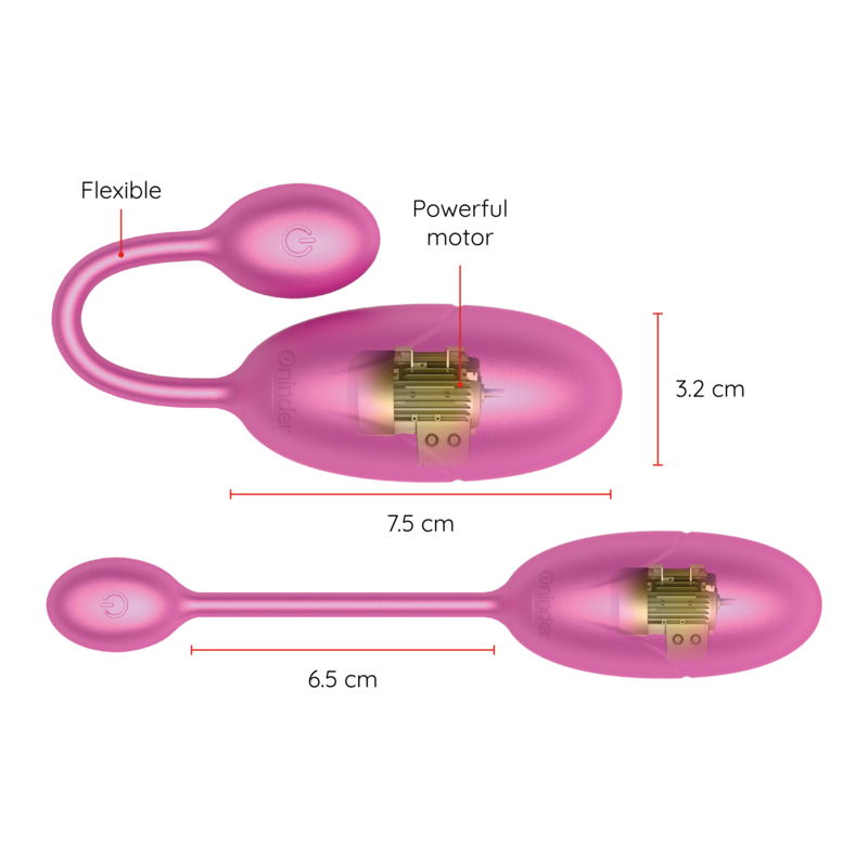 ONINDER - TOKYO HUEVO VIBRADOR 7.5 X 3.2 CM - APP GRATUITA
