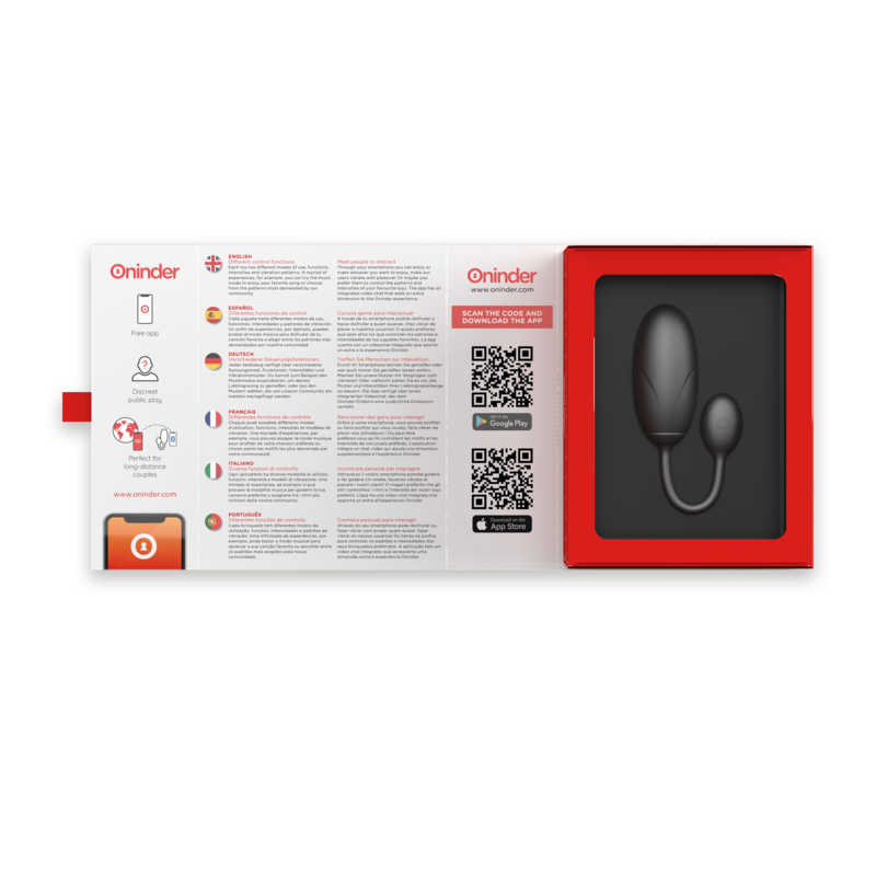 ONINDER - TOKYO HUEVO VIBRADOR 7.5 X 3.2 CM - APP GRATUITA