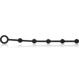 BLACK&SILVER - KORG ROSARIO ANAL INICIACION SILICONA 21 CM