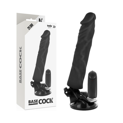 BASECOCK - VIBRADOR REALÍSTICO CONTROL REMOTO NATURAL 21 CM -O- 4 CM