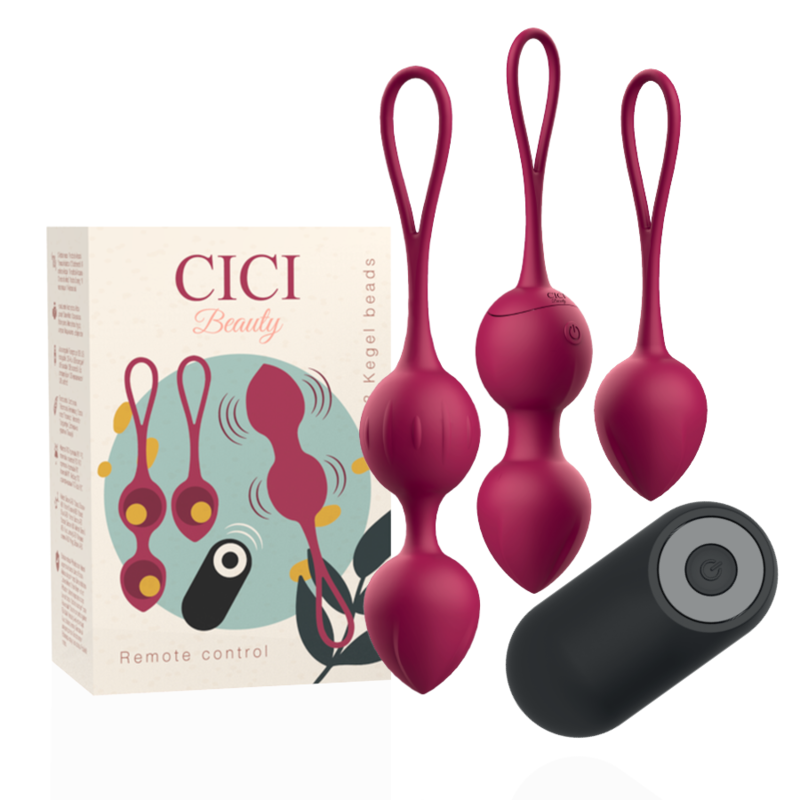Cici Beauty · Trío de Perlas Vibratorias Premium con Control Remoto