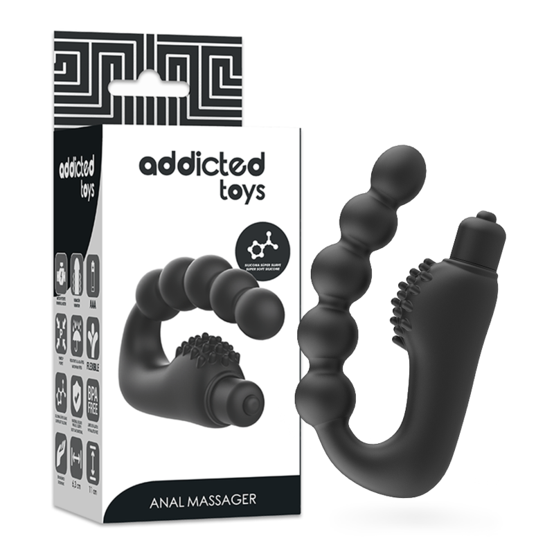 ADDICTED TOYS - MASAJEADOR ANAL PROSTÁTICO CON VIBRACIÓN