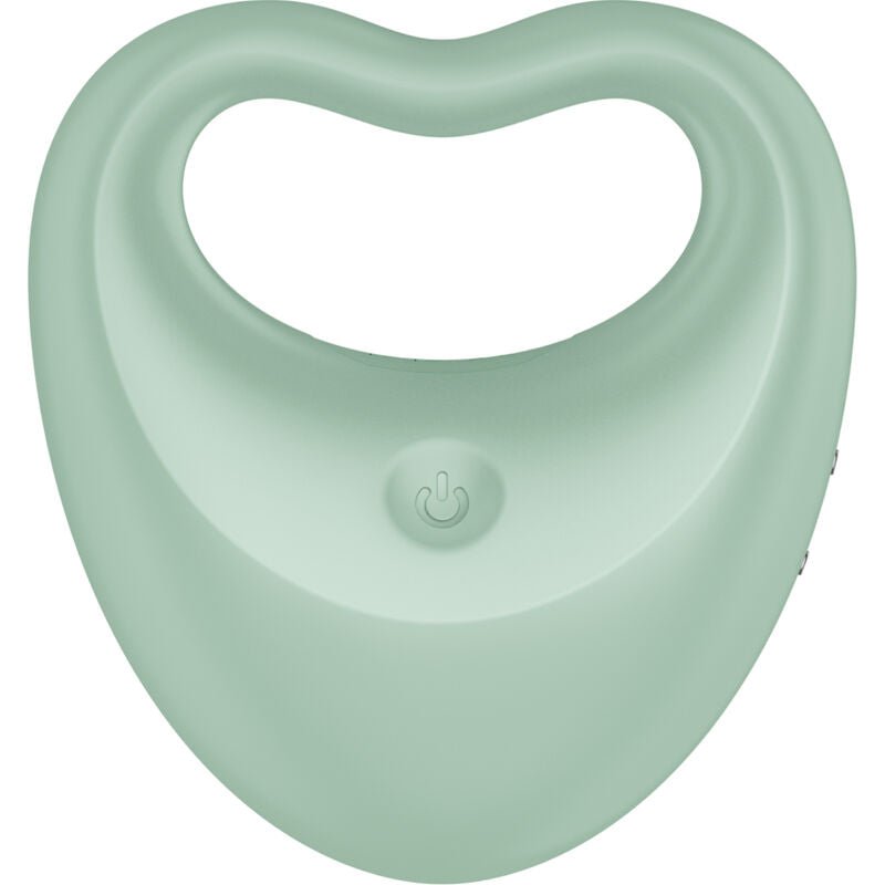 Perfect Pair 3 — 2 en 1 Anillo Pene & Dedo Vibrador Corazón Verde · SATISFYER · Perfect Pair 3