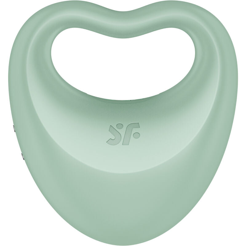 Perfect Pair 3 — 2 en 1 Anillo Pene & Dedo Vibrador Corazón Verde · SATISFYER · Perfect Pair 3