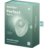 Perfect Pair 3 — 2 en 1 Anillo Pene & Dedo Vibrador Corazón Verde · SATISFYER · Perfect Pair 3