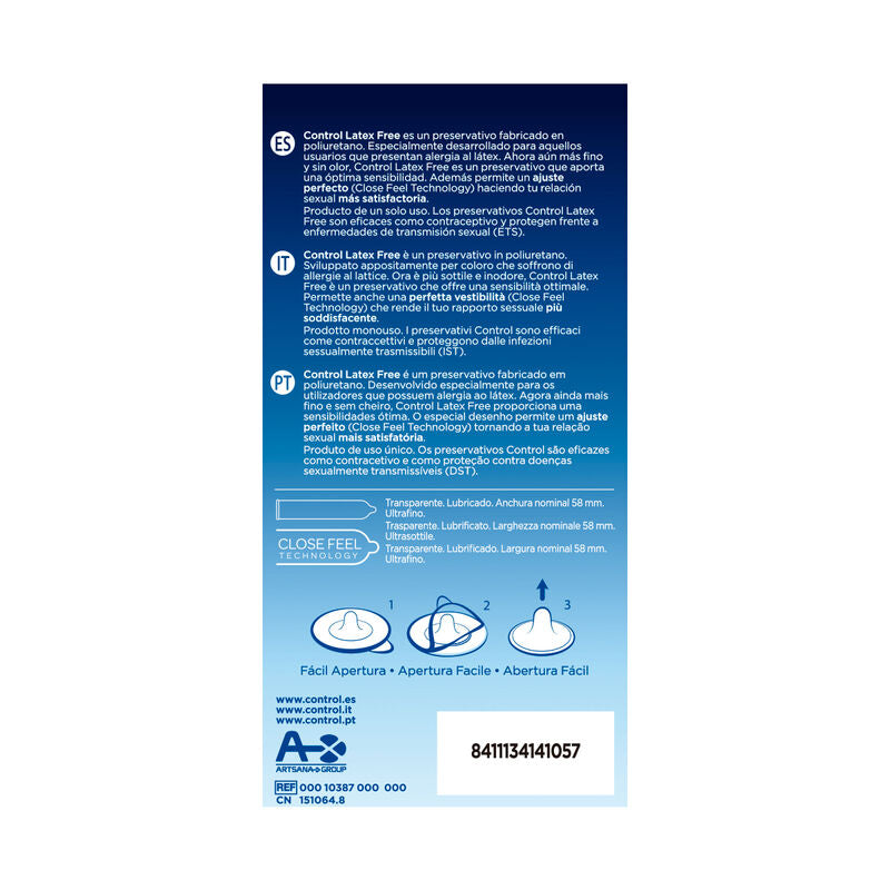 Control Free - Preservativo sin látex