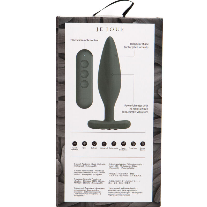 Espada de Placer Anal — Egon Plug Puntas Triangulares Negro · JE JOUE · EGON PLUG ANAL