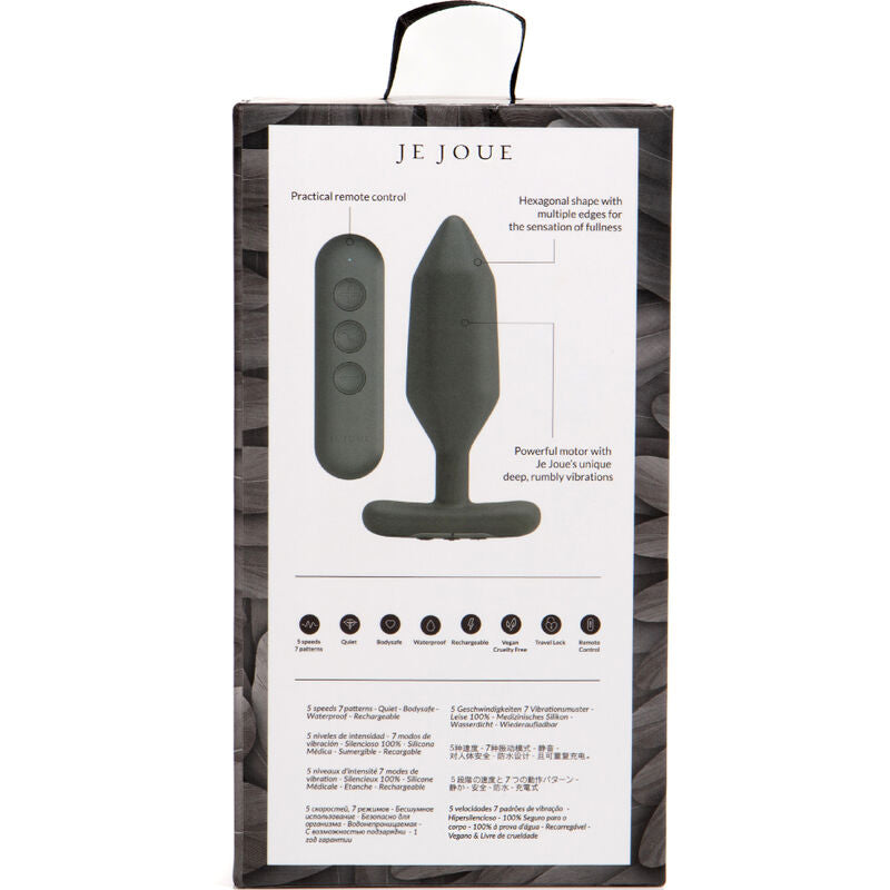 Gema Sensorial Anal — Onyx Plug Vibrador Negro · JE JOUE · ONYX PLUG ANAL