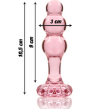 NEBULA SERIES BY IBIZA - MODELO 1 PLUG CRISTAL TRANSPARENTE 10.5 CM -O- 3 CM