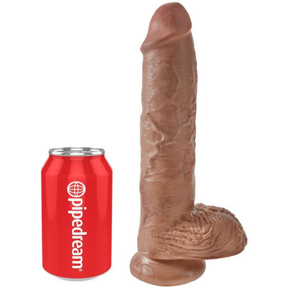 KING COCK - PENE REALÍSTICO CON TESTÍCULOS 19.8 CM CARAMELO