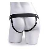 FETISH FANTASY SERIES - ARNÉS AJUSTABLE PENE REALÍSTICO CON TESTÍCULOS SQUIRTING 19 CM